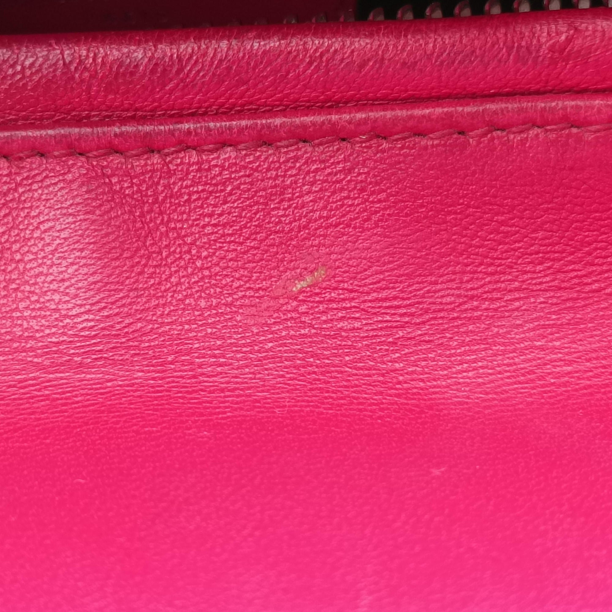 Pre-owned Christian Dior Lady Dior Rose lambskin  handbag | stylenewstar