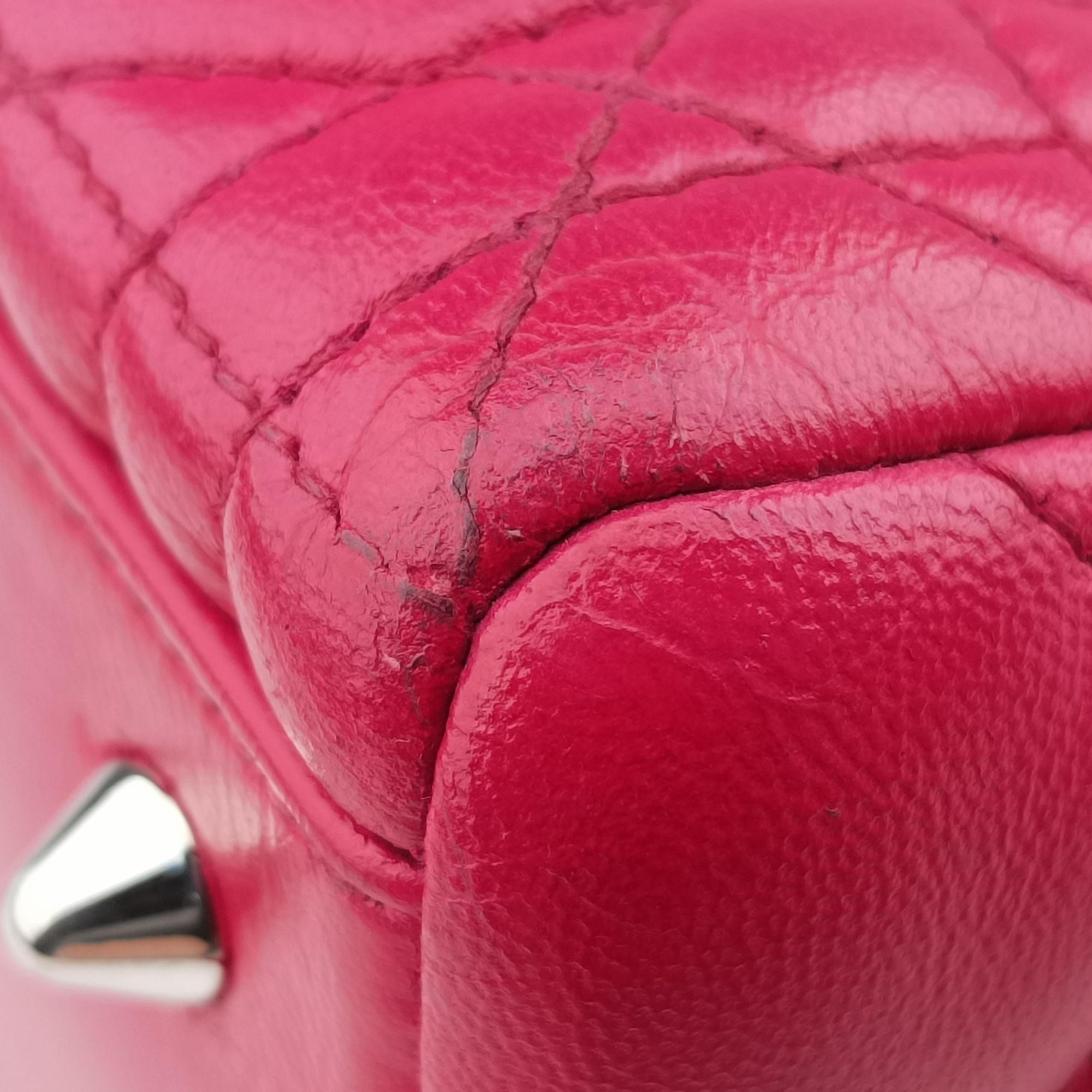 Pre-owned Christian Dior Lady Dior Rose lambskin  handbag | stylenewstar
