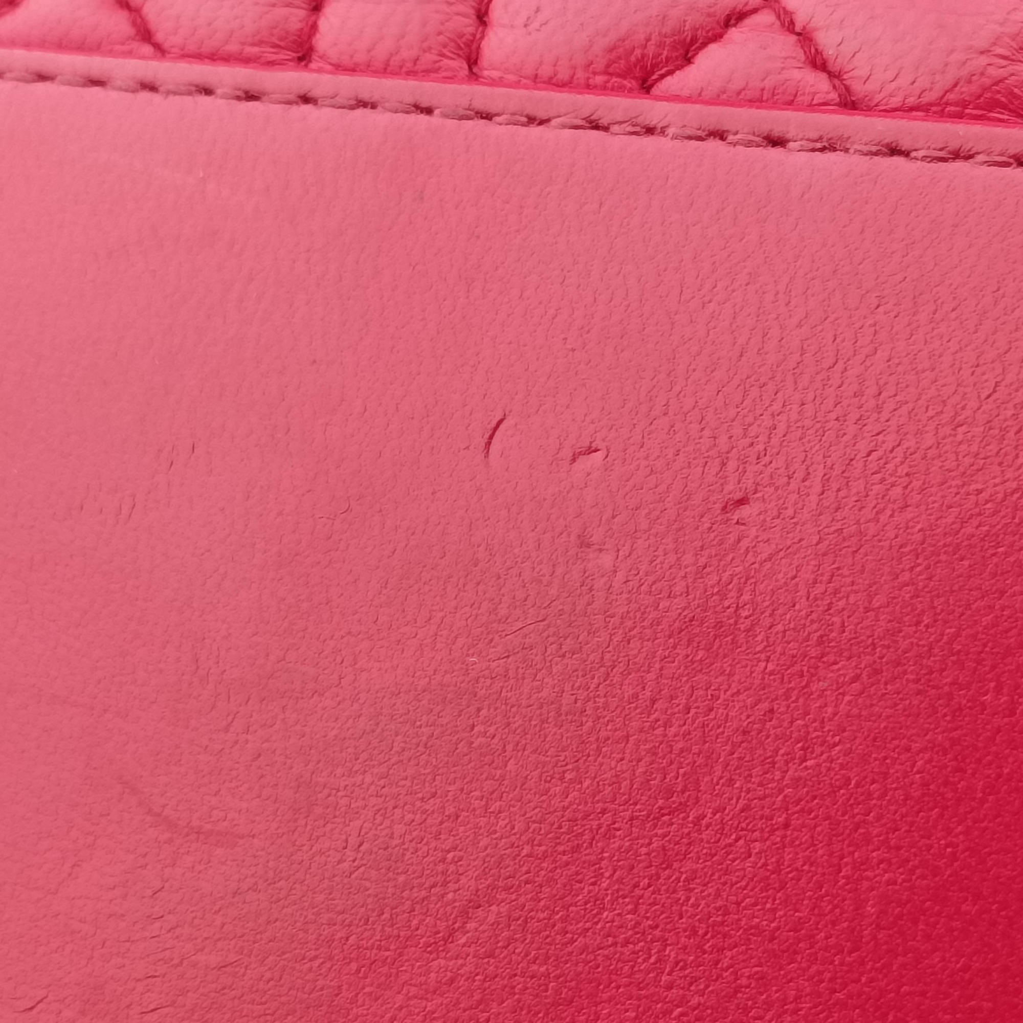 Pre-owned Christian Dior Lady Dior Rose lambskin  handbag | stylenewstar