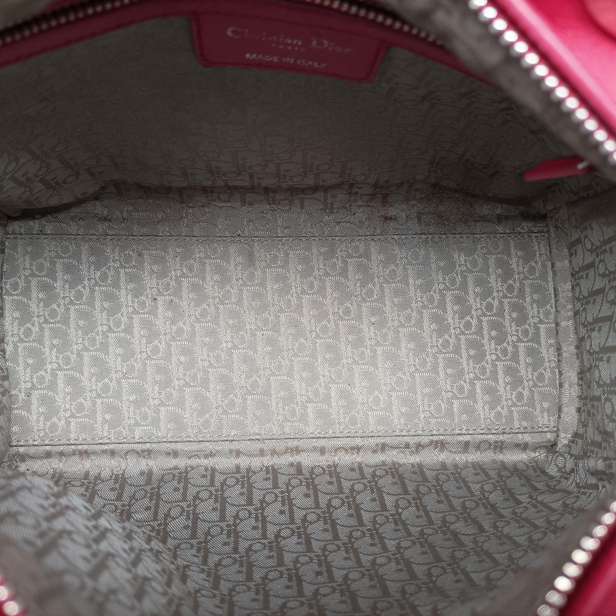 Pre-owned Christian Dior Lady Dior Rose lambskin  handbag | stylenewstar
