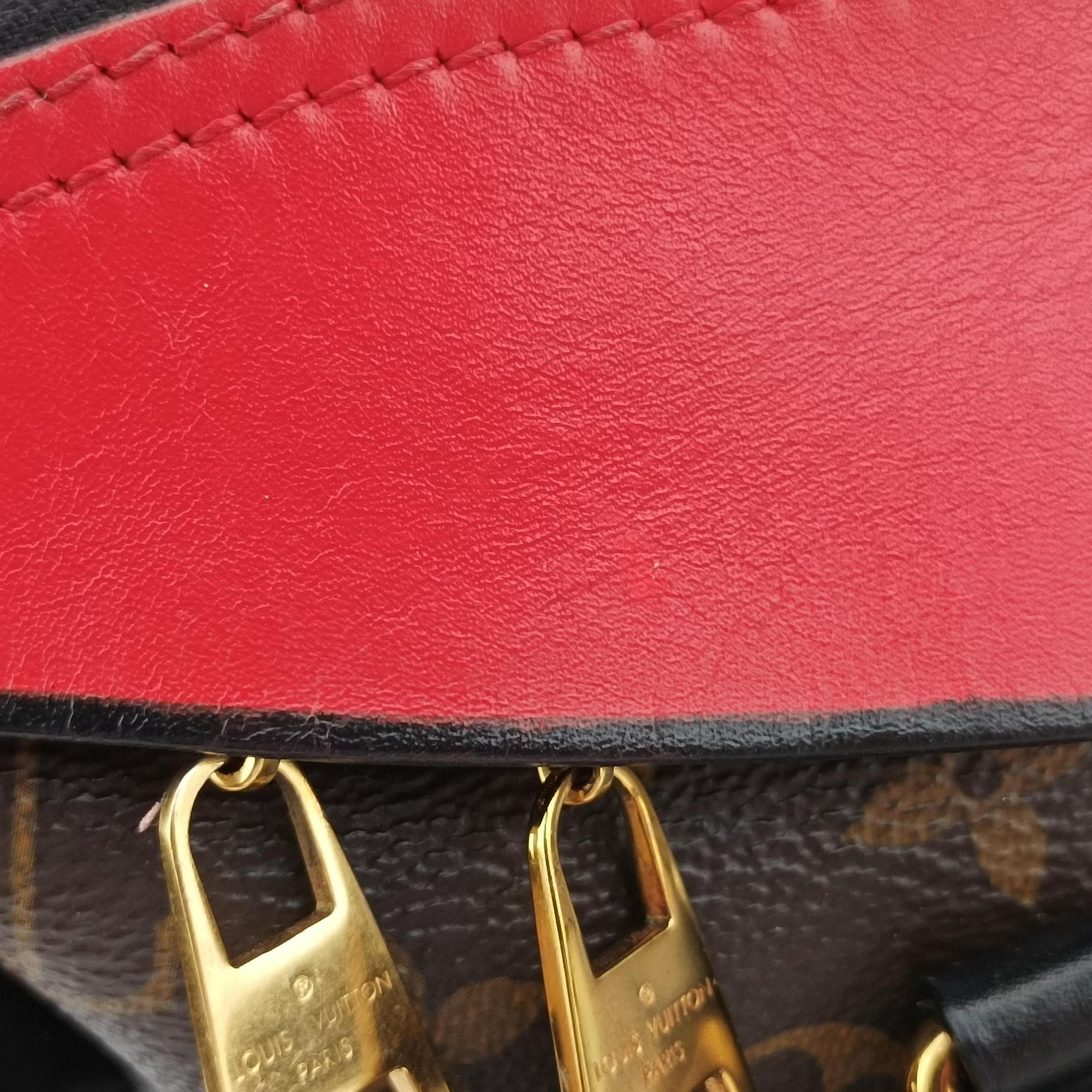 Vintage Louis Vuitton TUILERIES tote Brown×Coquelicot Monogram Canvas×calf leather M43795 shoulderbag | stylenewstar
