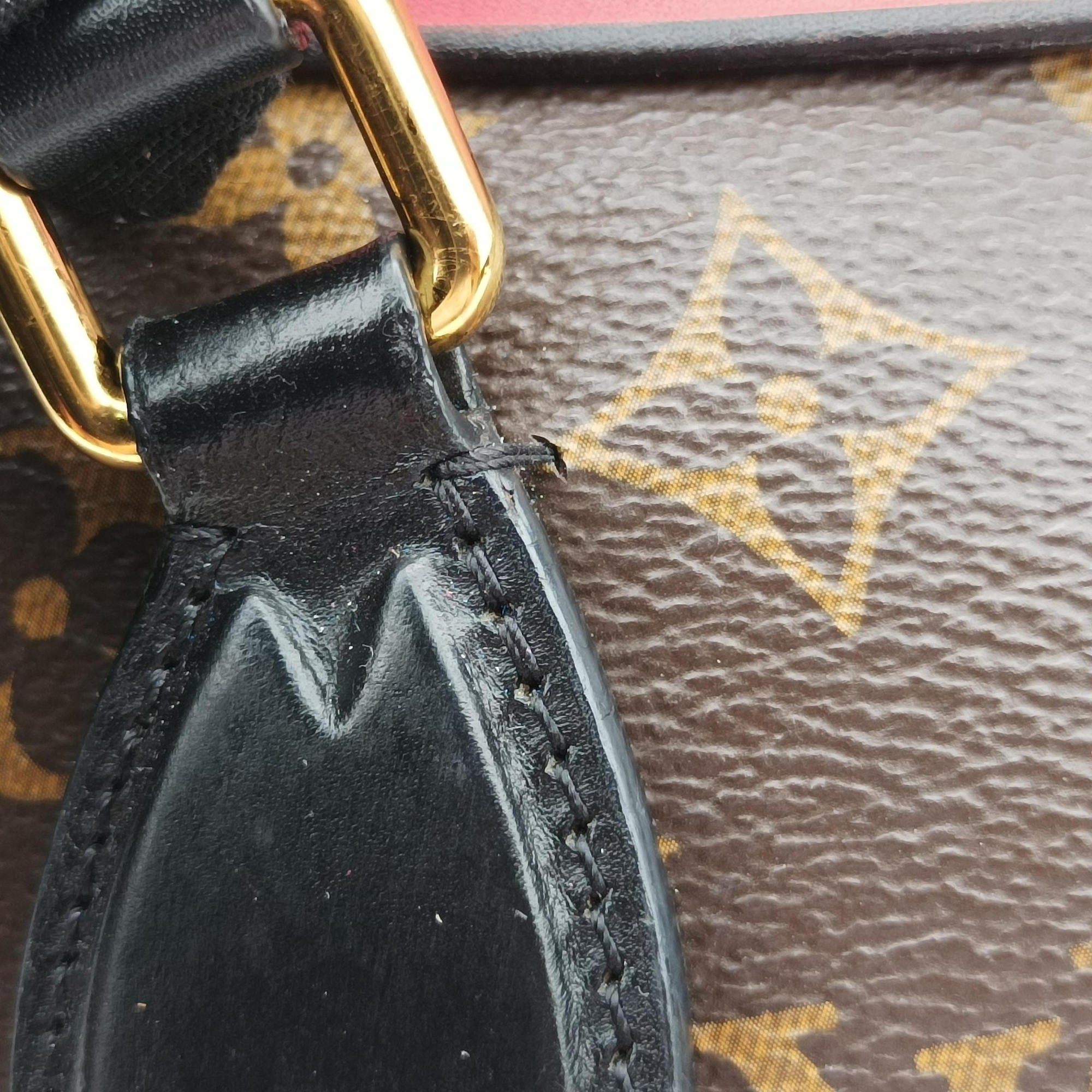 Vintage Louis Vuitton TUILERIES tote Brown×Coquelicot Monogram Canvas×calf leather M43795 shoulderbag | stylenewstar