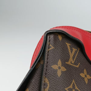 Vintage Louis Vuitton TUILERIES tote Brown×Coquelicot Monogram Canvas×calf leather M43795 shoulderbag | stylenewstar
