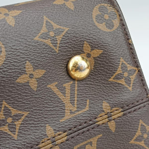Vintage Louis Vuitton TUILERIES tote Brown×Coquelicot Monogram Canvas×calf leather M43795 shoulderbag | stylenewstar