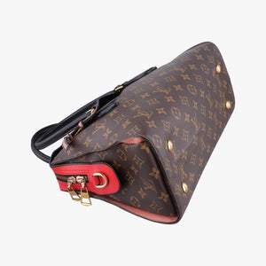 Vintage Louis Vuitton TUILERIES tote Brown×Coquelicot Monogram Canvas×calf leather M43795 shoulderbag | stylenewstar