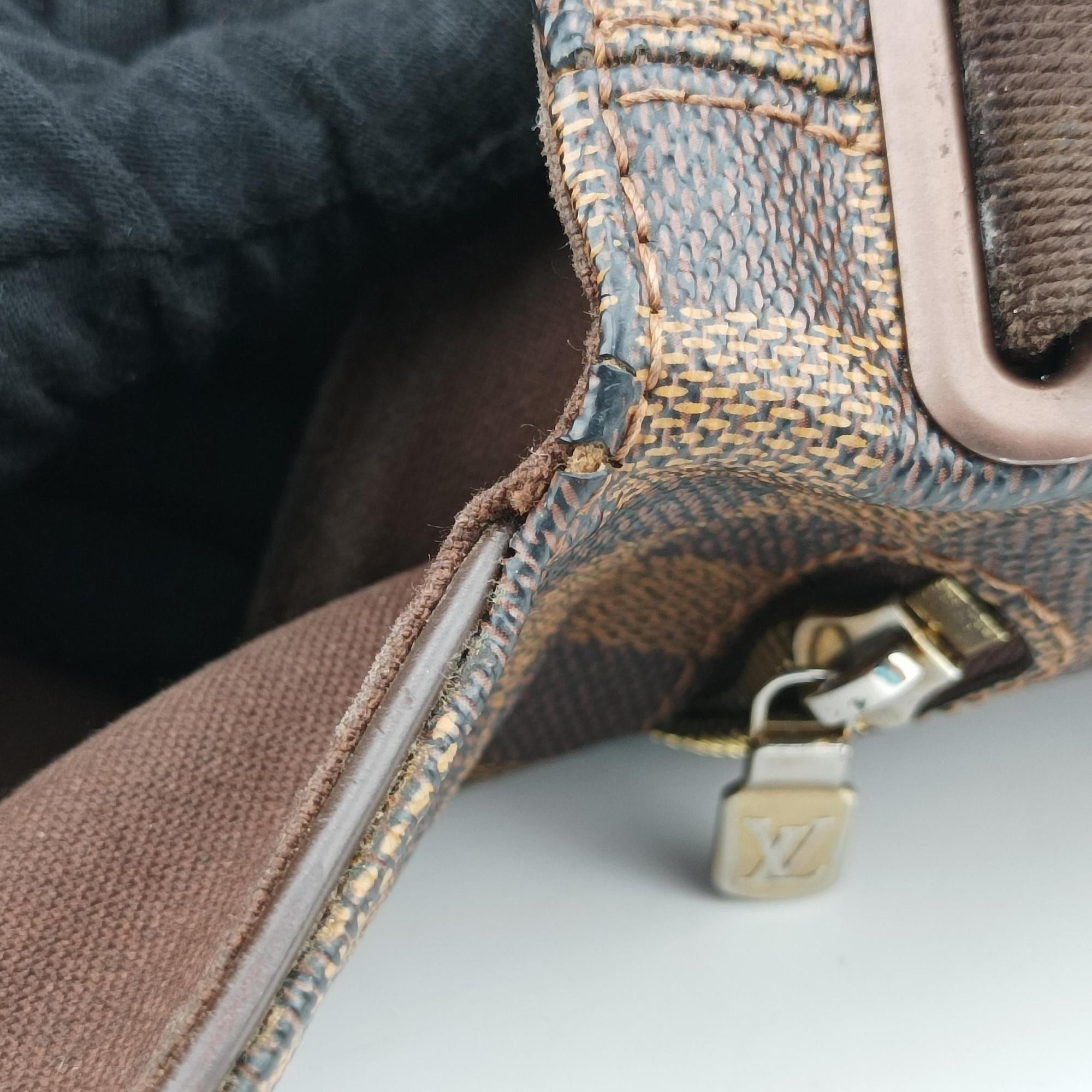 Pre-owned Louis Vuitton BROOKLYN MM EBENE Damier Canvas N51211 shoulderbag | stylenewstar