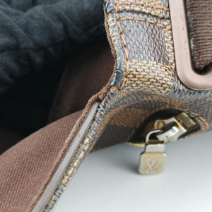 Pre-owned Louis Vuitton BROOKLYN MM EBENE Damier Canvas N51211 shoulderbag | stylenewstar