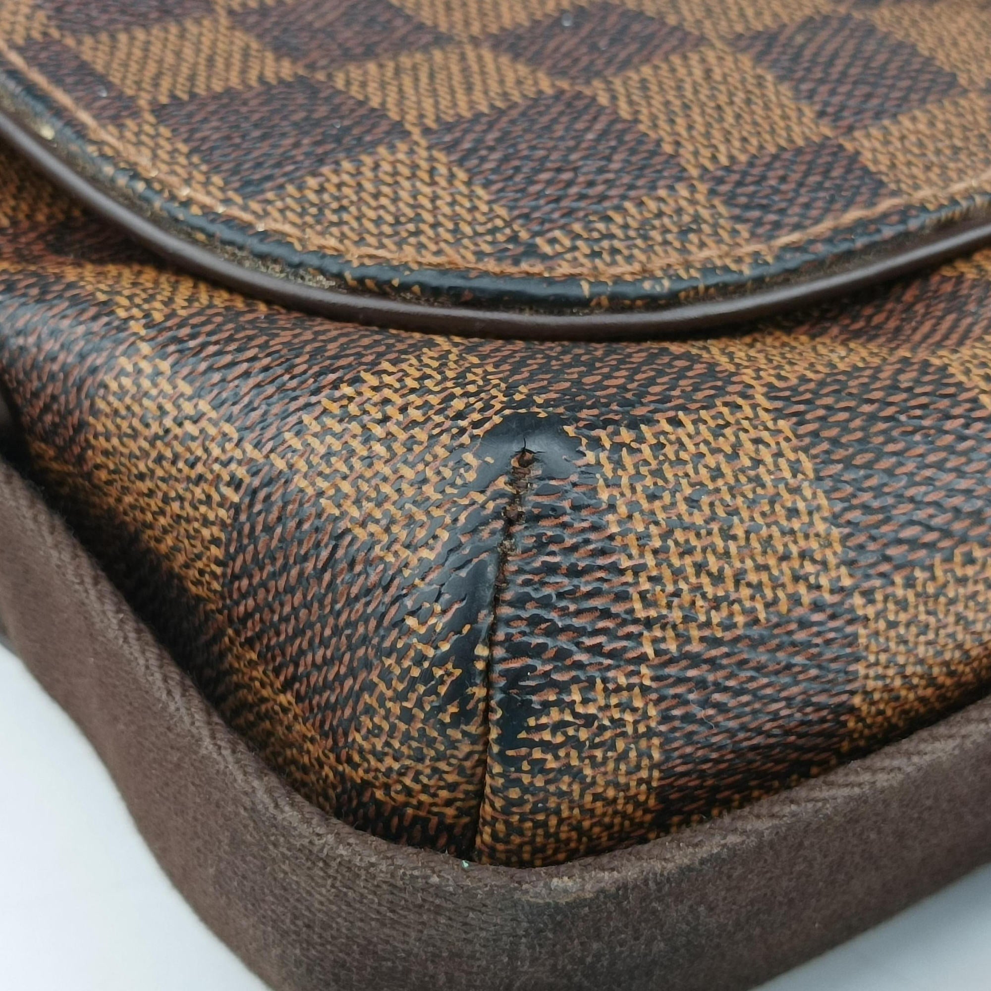 Pre-owned Louis Vuitton BROOKLYN MM EBENE Damier Canvas N51211 shoulderbag | stylenewstar