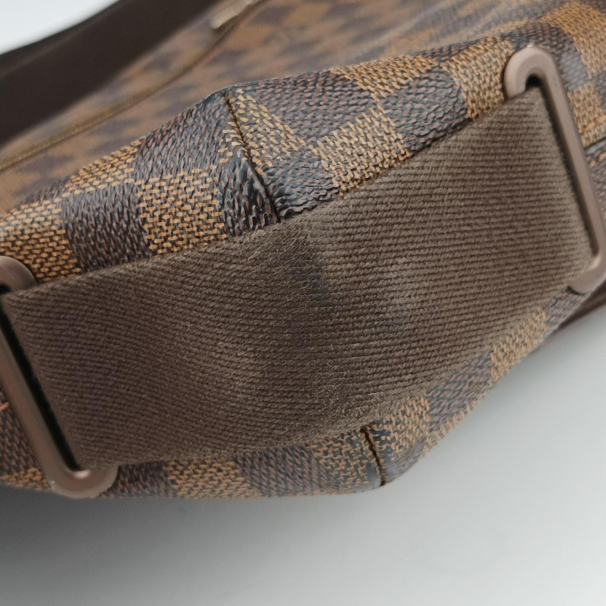 Pre-owned Louis Vuitton BROOKLYN MM EBENE Damier Canvas N51211 shoulderbag | stylenewstar