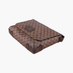 Pre-owned Louis Vuitton BROOKLYN MM EBENE Damier Canvas N51211 shoulderbag | stylenewstar