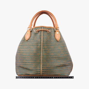 Pre-owned Louis Vuitton Neo Khaki×Green Monogram Eden×calf leather M40355 shoulderbag | stylenewstar