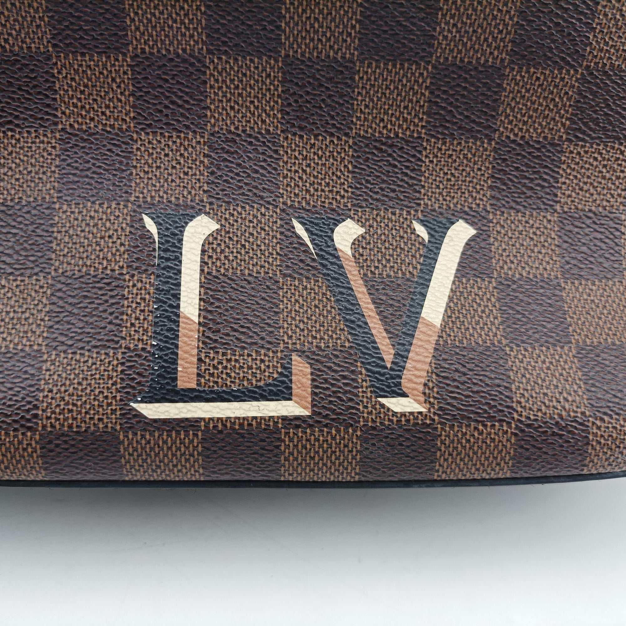 Pre-owned Louis Vuitton SANTA MONICA EBENE×Noir Damier Canvas N40189 shoulderbag | stylenewstar