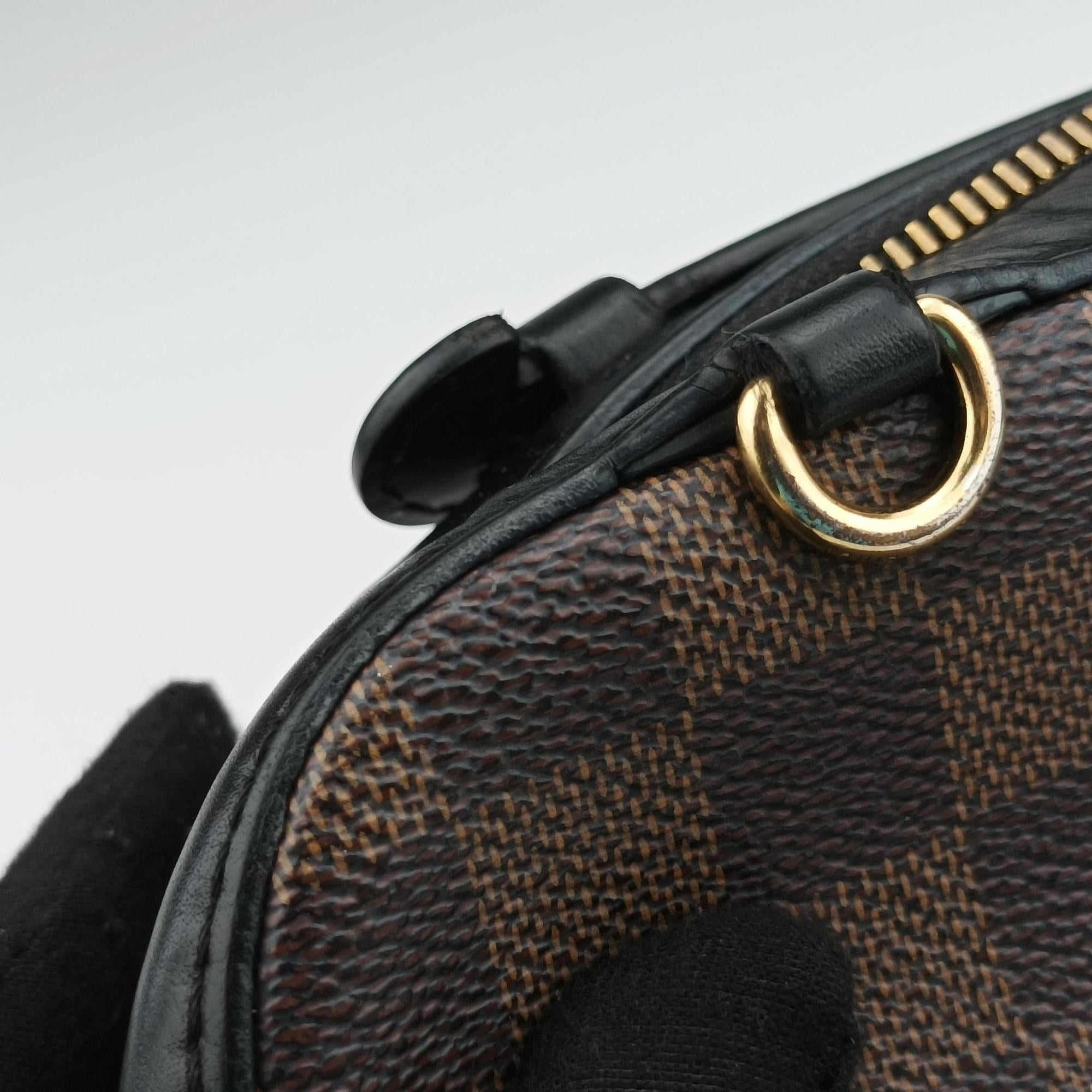 Pre-owned Louis Vuitton SANTA MONICA EBENE×Noir Damier Canvas N40189 shoulderbag | stylenewstar