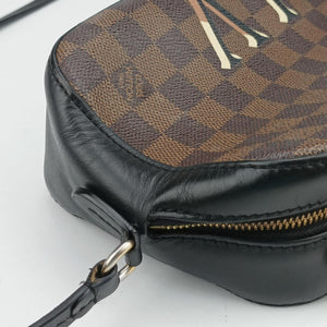 Pre-owned Louis Vuitton SANTA MONICA EBENE×Noir Damier Canvas N40189 shoulderbag | stylenewstar
