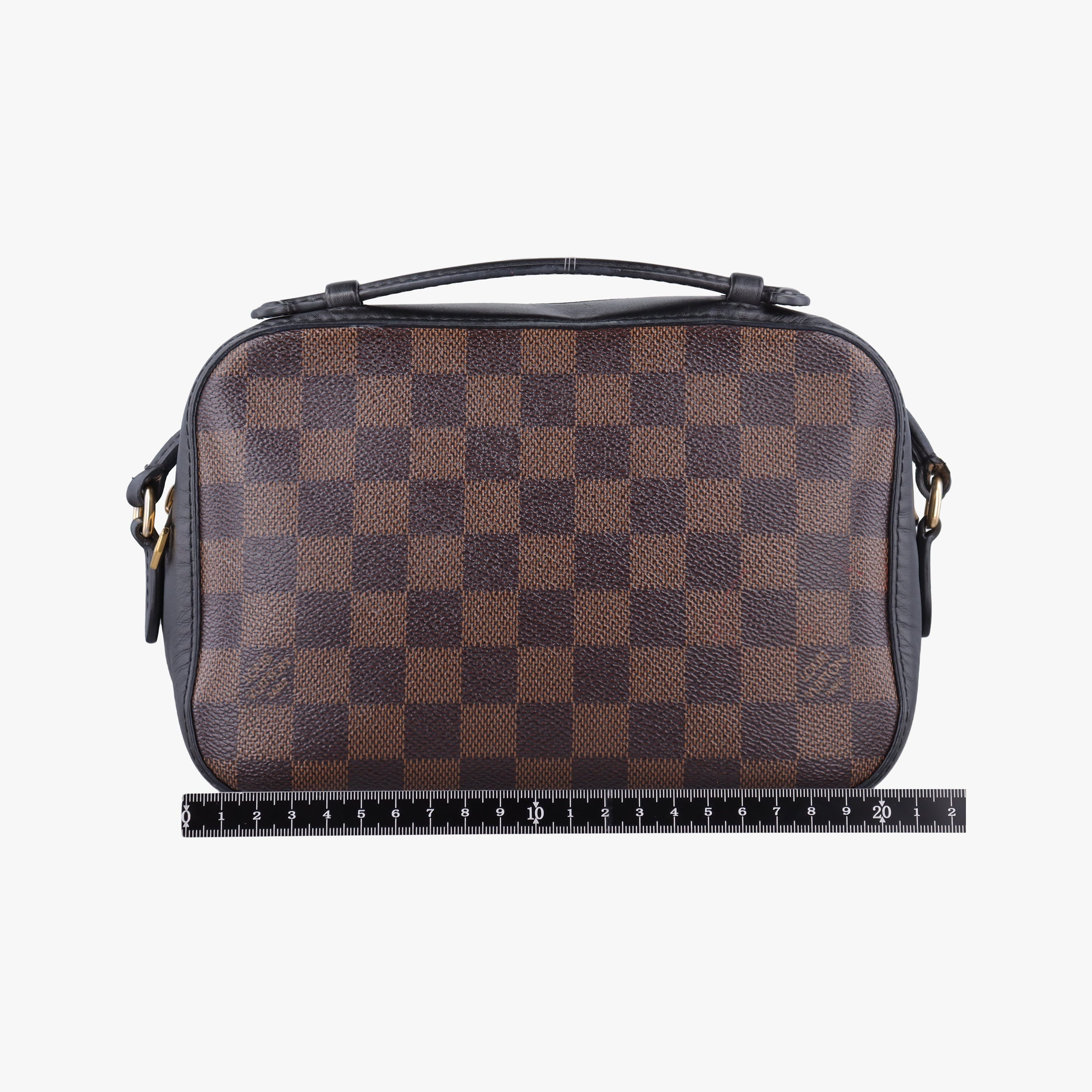 Pre-owned Louis Vuitton SANTA MONICA EBENE×Noir Damier Canvas N40189 shoulderbag | stylenewstar