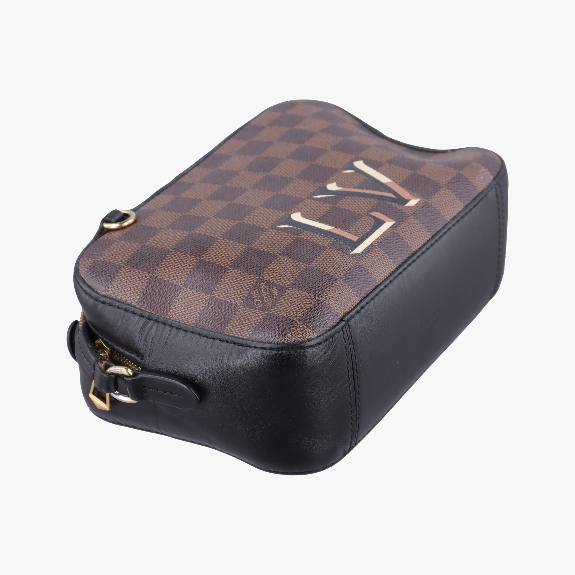 Pre-owned Louis Vuitton SANTA MONICA EBENE×Noir Damier Canvas N40189 shoulderbag | stylenewstar