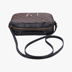 Pre-owned Louis Vuitton SANTA MONICA EBENE×Noir Damier Canvas N40189 shoulderbag | stylenewstar