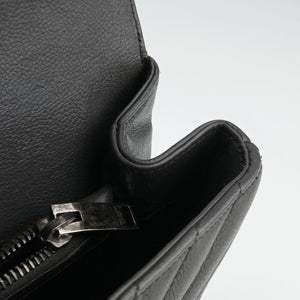 Pre-owned Yves Saint Laurent COLLEGE Grey Leather 428056 shoulderbag | stylenewstar