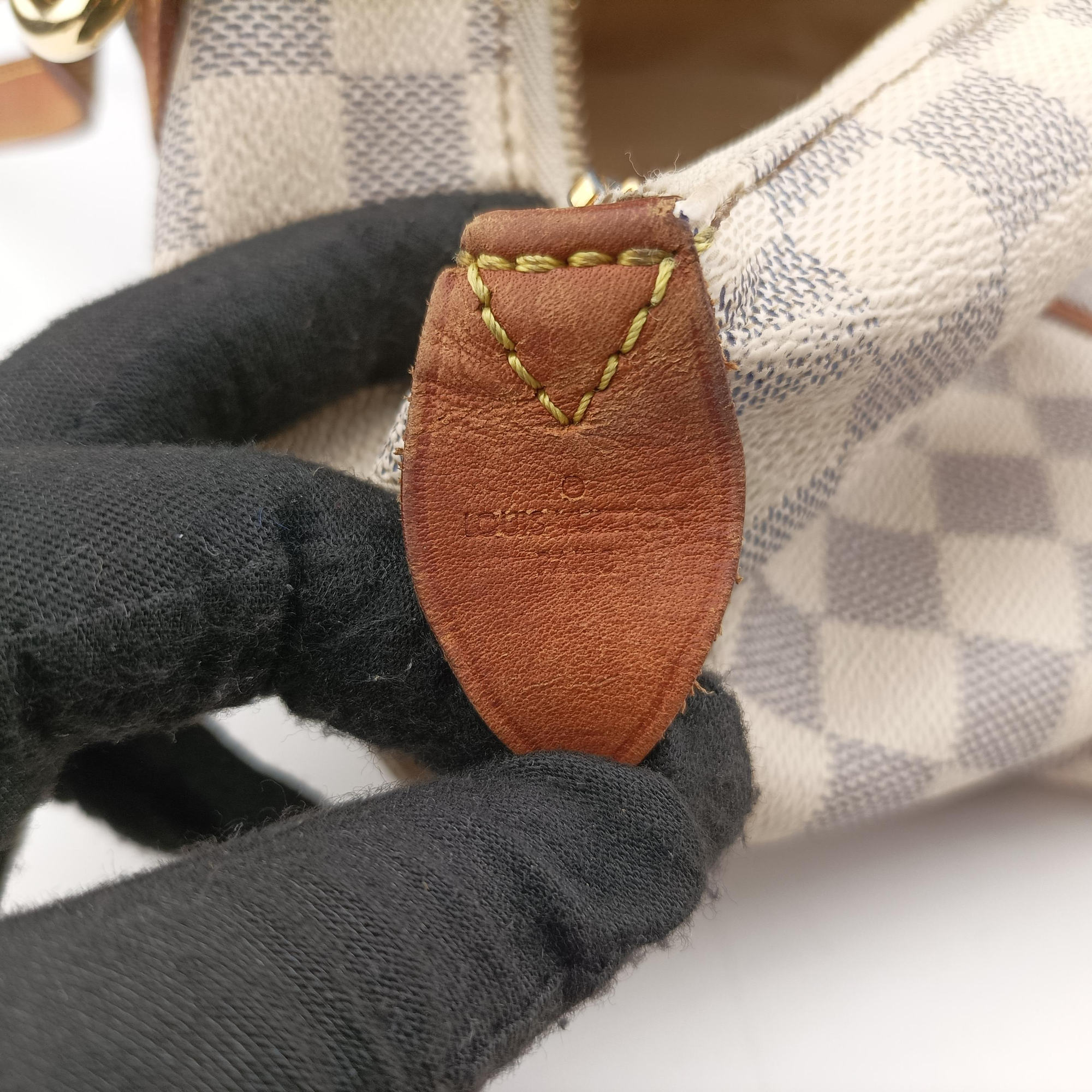 Pre-owned Louis Vuitton TOTALLY MM Azur Damier Canvas N51262 handbag | stylenewstar