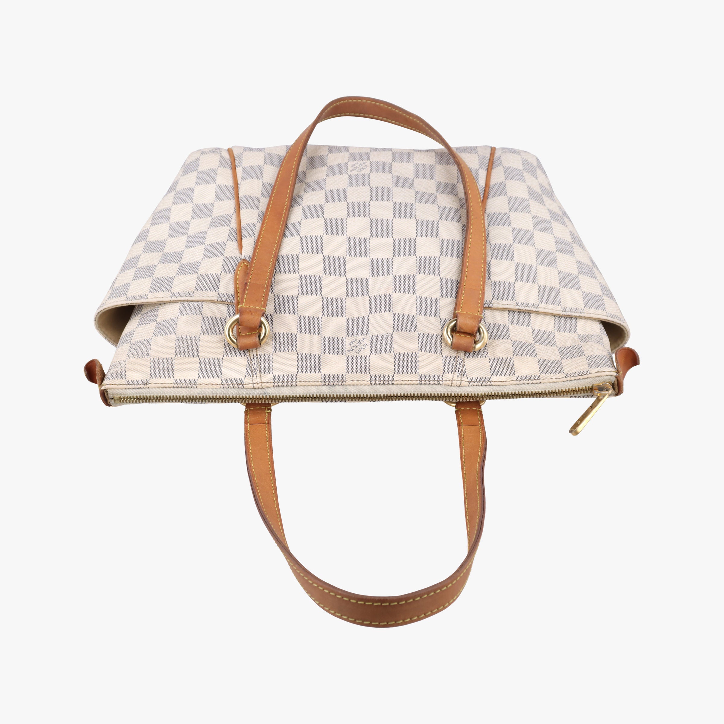 Pre-owned Louis Vuitton TOTALLY MM Azur Damier Canvas N51262 handbag | stylenewstar