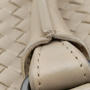 Pre-owned Bottega Veneta Intrecciato Beige lambskin  handbag | stylenewstar