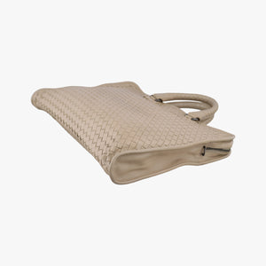 Pre-owned Bottega Veneta Intrecciato Beige lambskin  handbag | stylenewstar