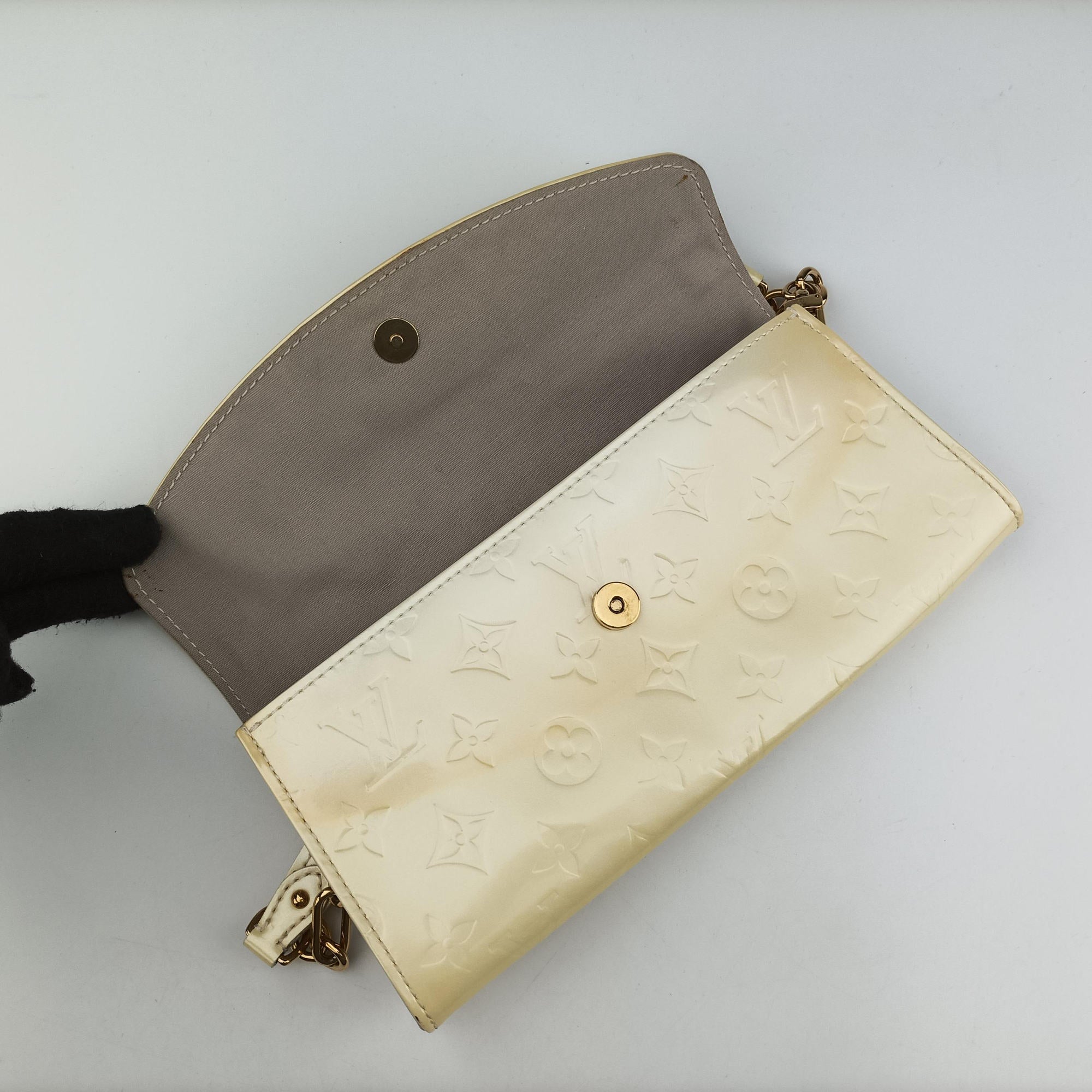 Pre-owned Louis Vuitton Sunset Boulevard Perle Vernis M93543 shoulderbag | stylenewstar