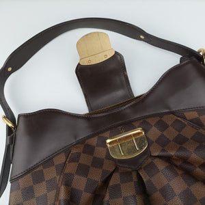 Pre-owned Louis Vuitton SISTINA MM EBENE Damier Canvas N41541 shoulderbag | stylenewstar