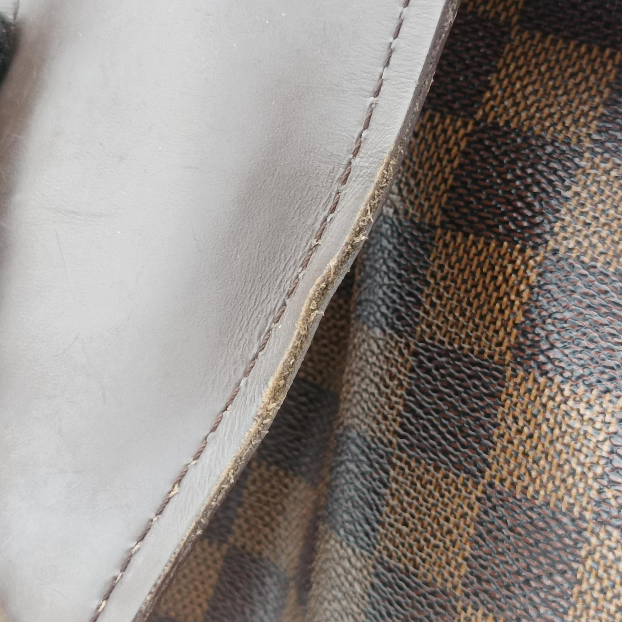 Pre-owned Louis Vuitton SISTINA MM EBENE Damier Canvas N41541 shoulderbag | stylenewstar