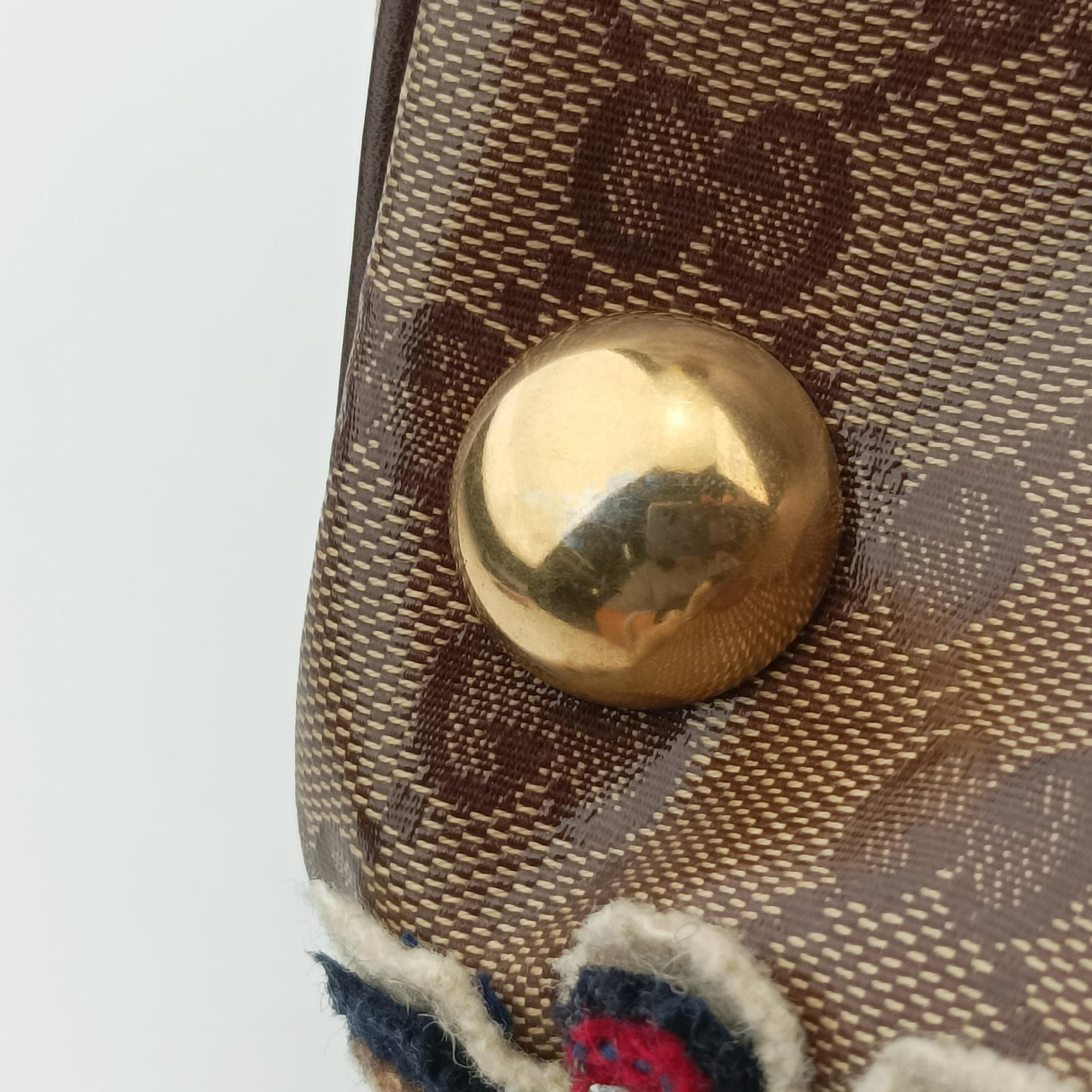 Pre-owned Gucci Babushka Multicolour PVC coated canvas 207775 handbag | stylenewstar