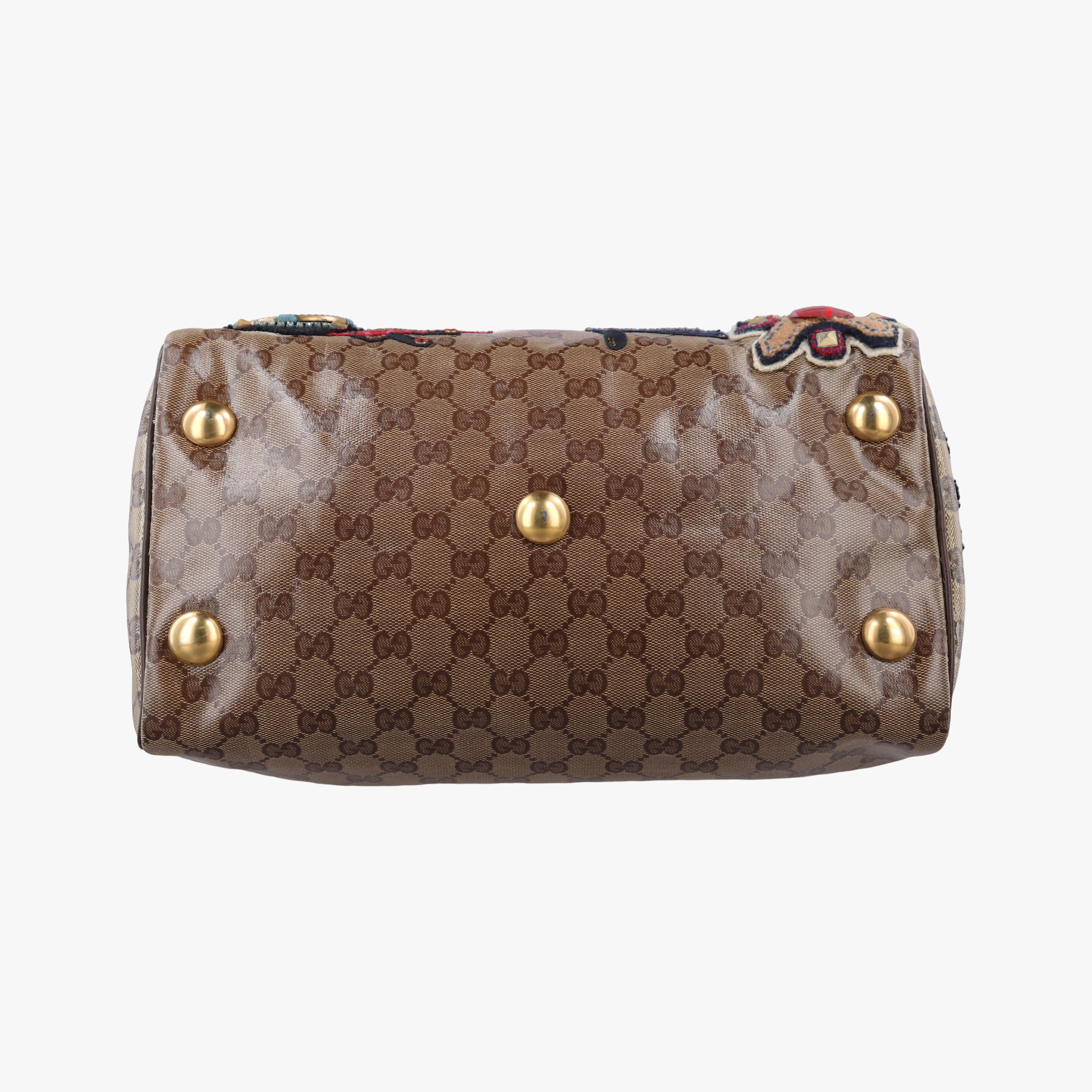 Pre-owned Gucci Babushka Multicolour PVC coated canvas 207775 handbag | stylenewstar