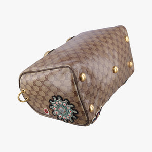 Pre-owned Gucci Babushka Multicolour PVC coated canvas 207775 handbag | stylenewstar