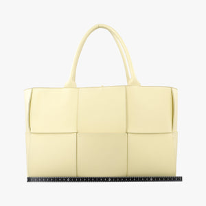 Vintage Bottega Veneta THE ARCO Tote small Yellow lambskin  handbag | stylenewstar