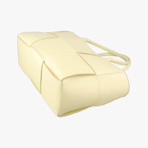 Vintage Bottega Veneta THE ARCO Tote small Yellow lambskin  handbag | stylenewstar