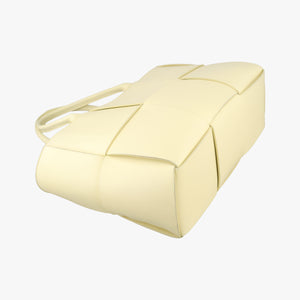 Vintage Bottega Veneta THE ARCO Tote small Yellow lambskin  handbag | stylenewstar