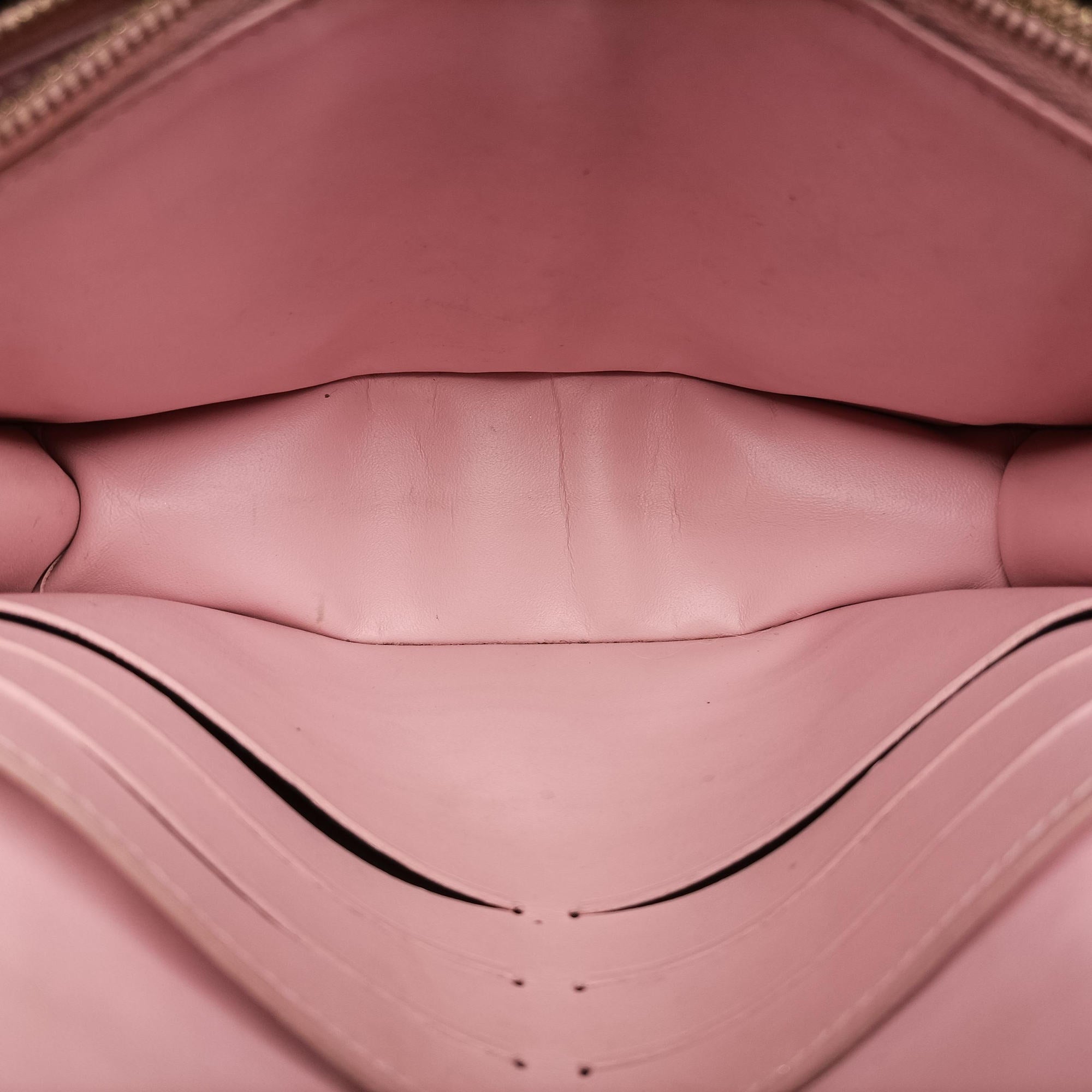 Pre-owned Louis Vuitton Portefeuille FLORE Chain brown×ROSE BALLERIN Monogram Canvas×calf leather M67405 shoulderbag | stylenewstar