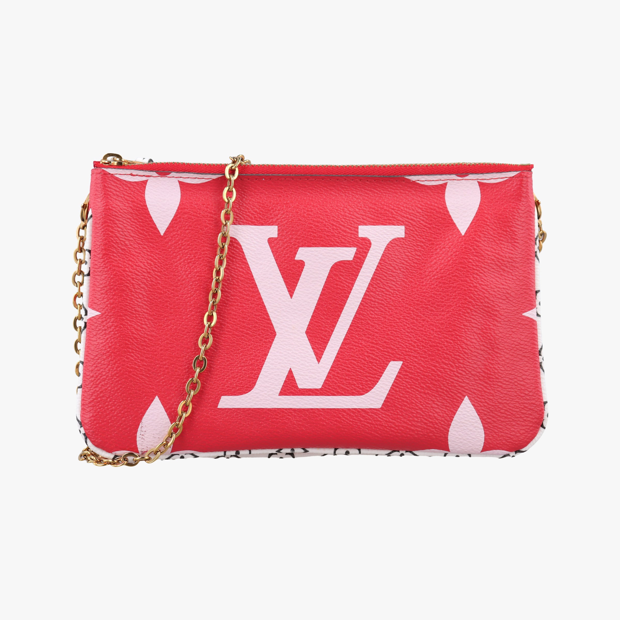 Pre-owned Louis Vuitton Pochette Double Zip ROUGE Monogram Giant M67561 shoulderbag | stylenewstar