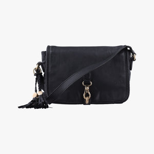 Pre-owned Gucci Marrakech Messenger Black Leather 357024 shoulderbag | stylenewstar
