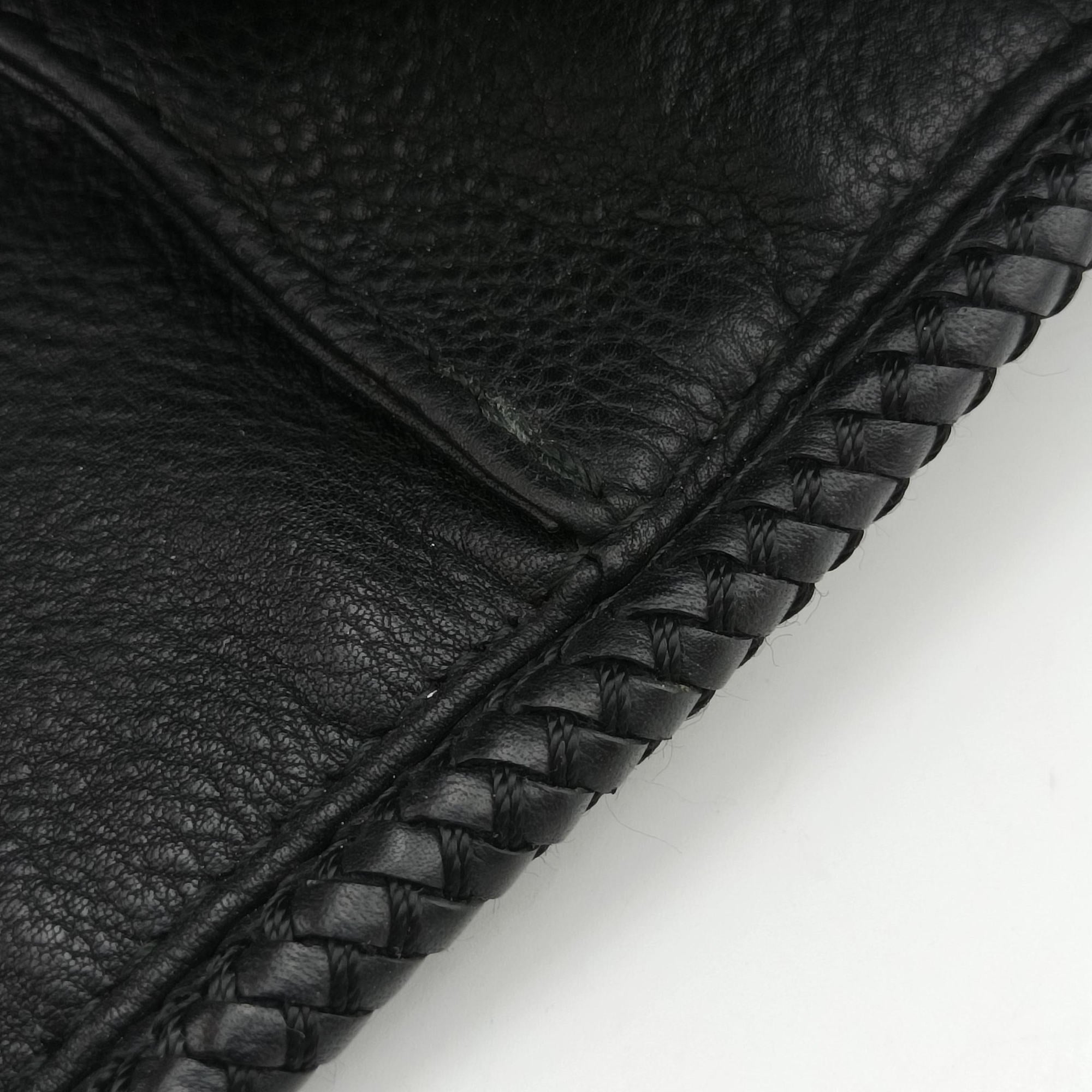 Pre-owned Gucci Marrakech Messenger Black Leather 357024 shoulderbag | stylenewstar