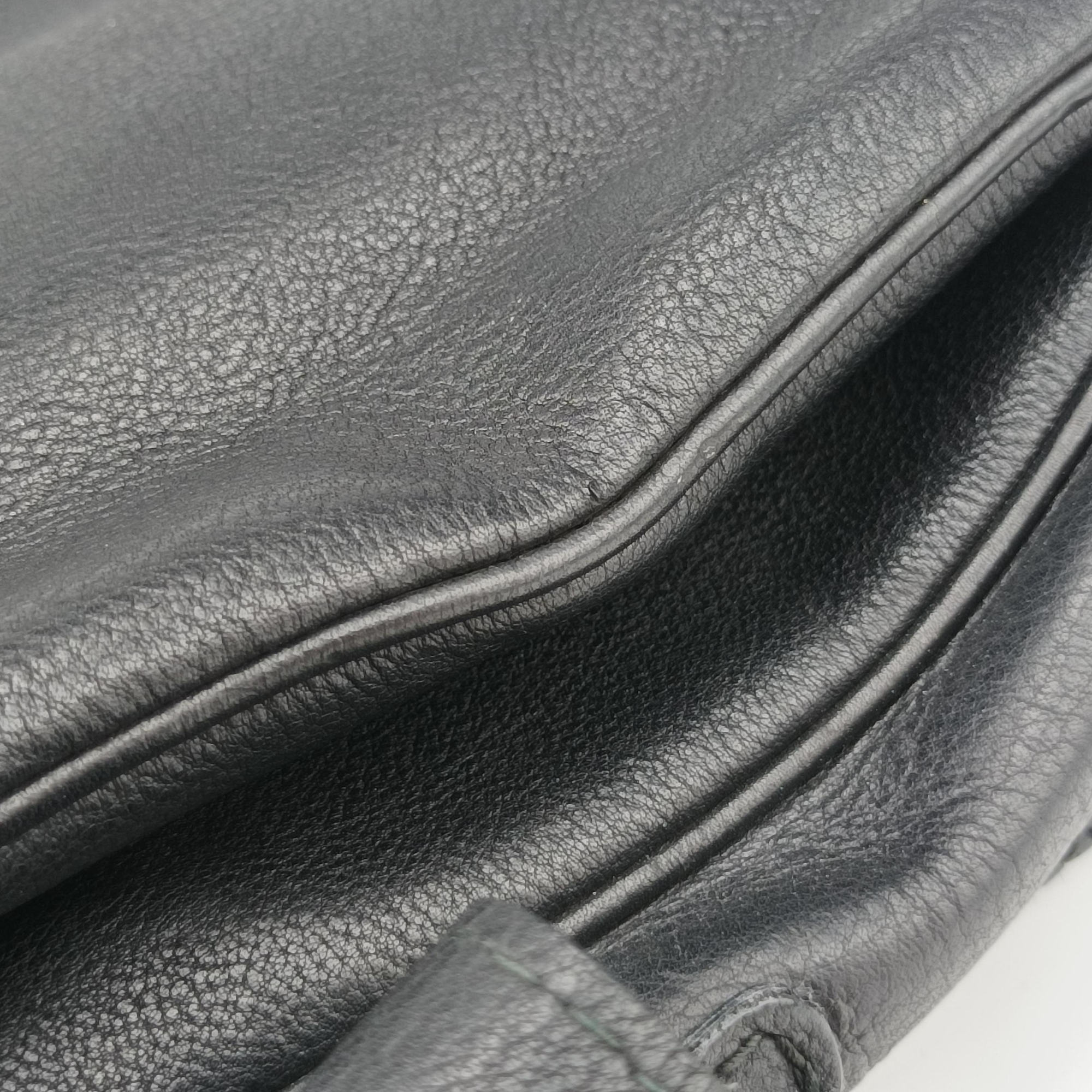 Pre-owned Gucci Marrakech Messenger Black Leather 357024 shoulderbag | stylenewstar