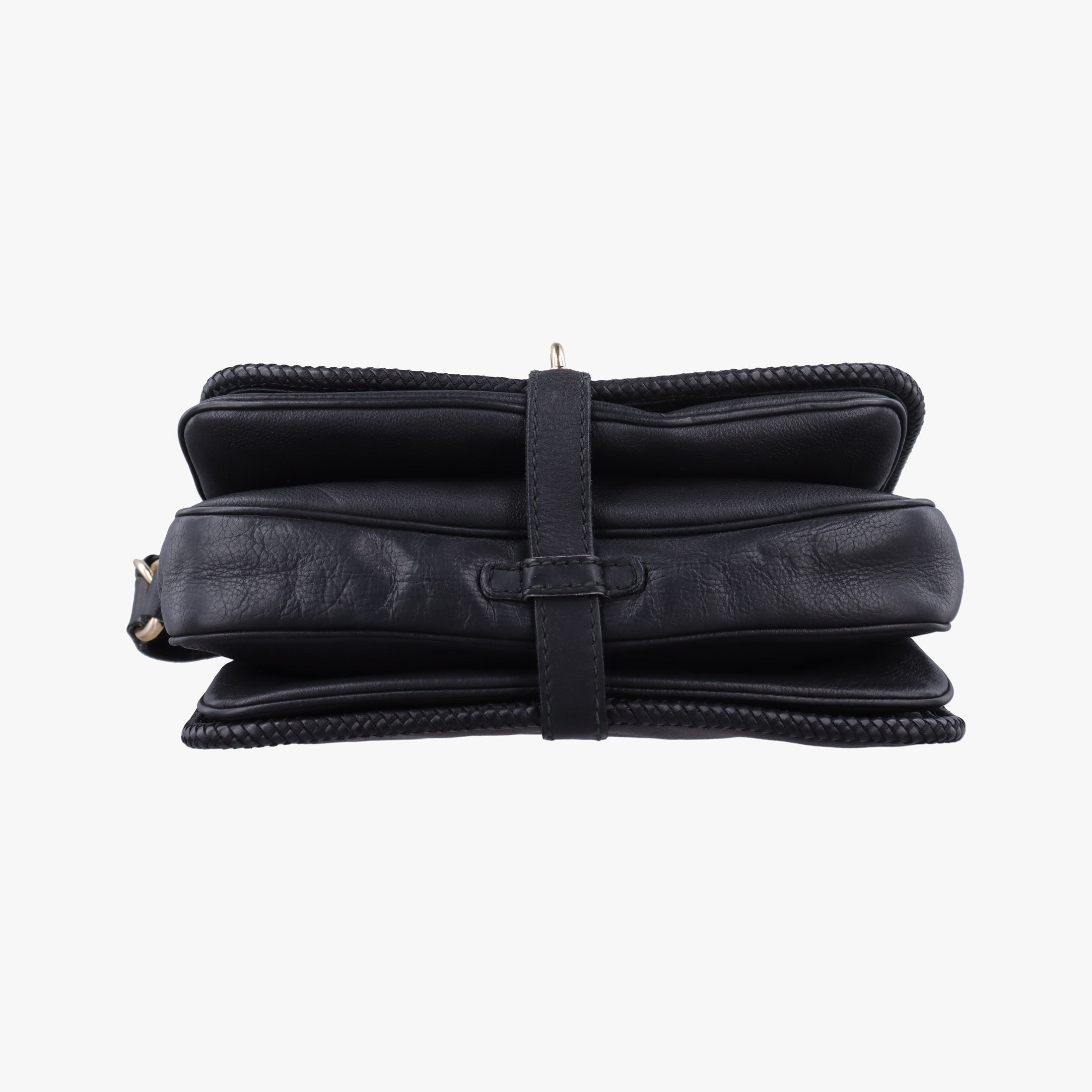 Pre-owned Gucci Marrakech Messenger Black Leather 357024 shoulderbag | stylenewstar