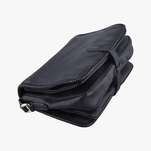 Pre-owned Gucci Marrakech Messenger Black Leather 357024 shoulderbag | stylenewstar