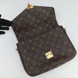 Pre-owned Louis Vuitton Pochette Metis MM Brown Monogram Canvas M44875 shoulderbag | stylenewstar