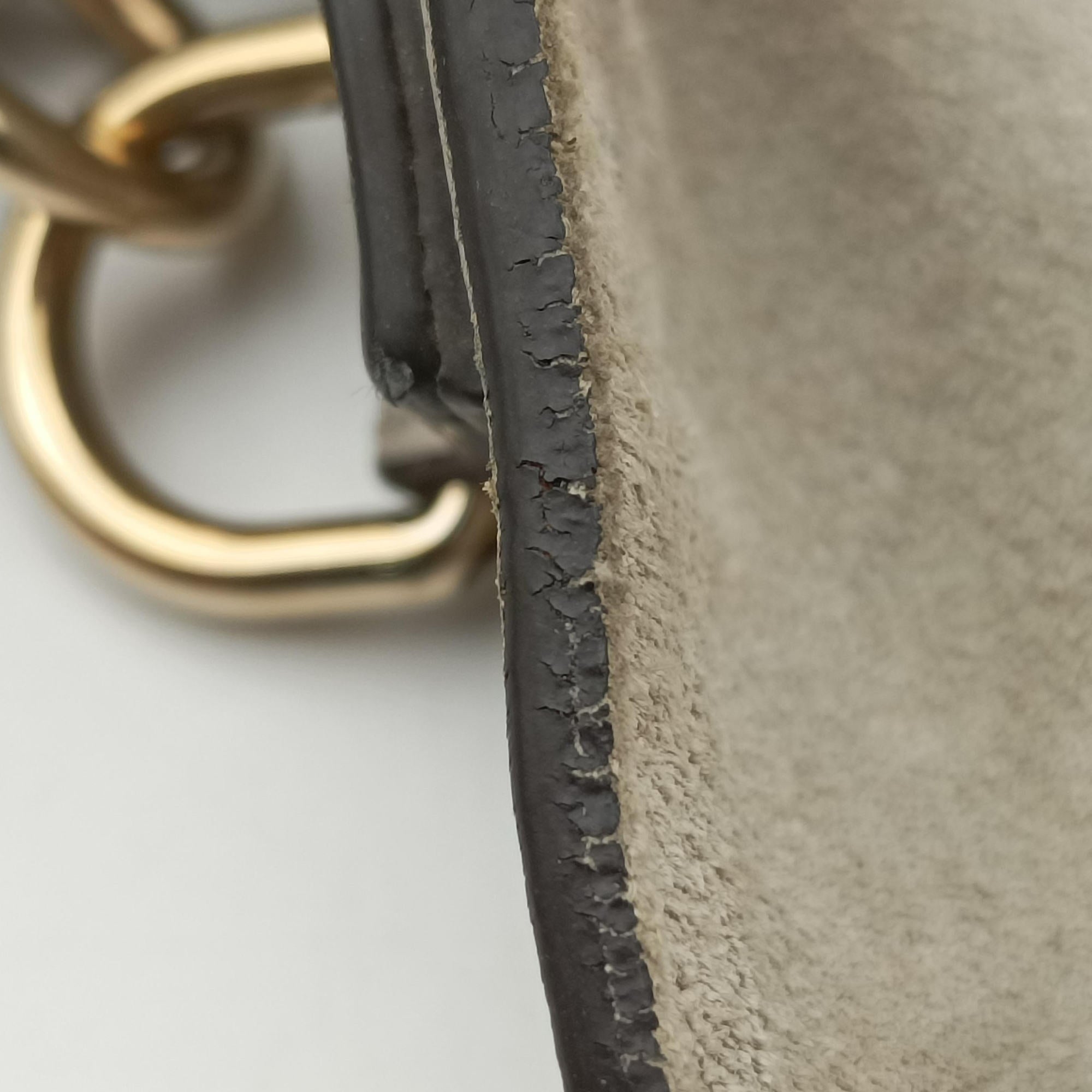 Pre-owned Chloe FAYE DAY Grey Leather  shoulderbag | stylenewstar