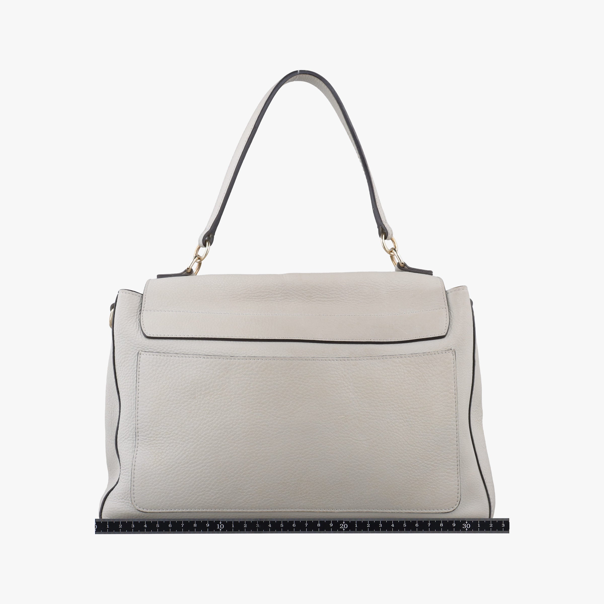 Pre-owned Chloe FAYE DAY Grey Leather  shoulderbag | stylenewstar