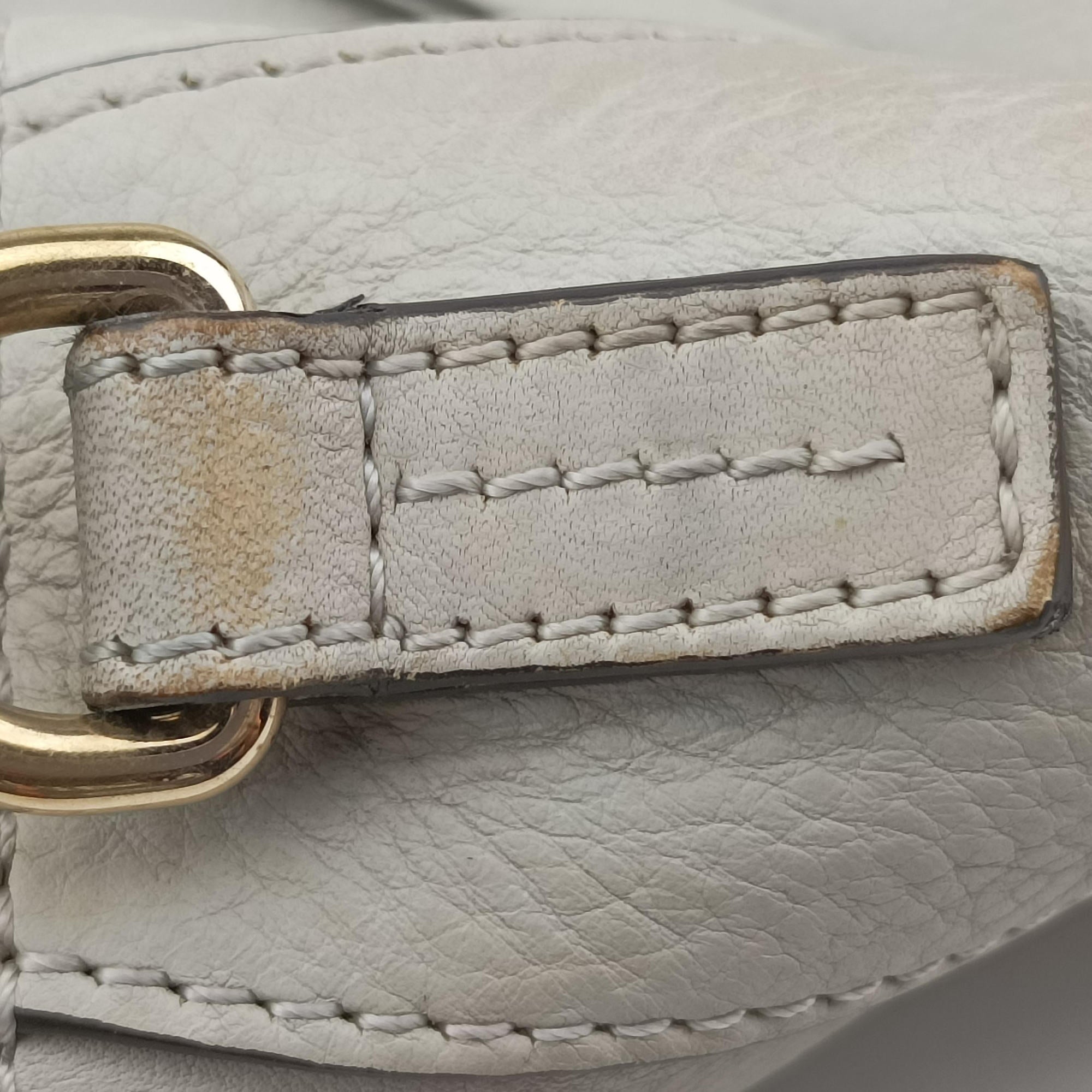 Pre-owned Chloe FAYE DAY Grey Leather  shoulderbag | stylenewstar