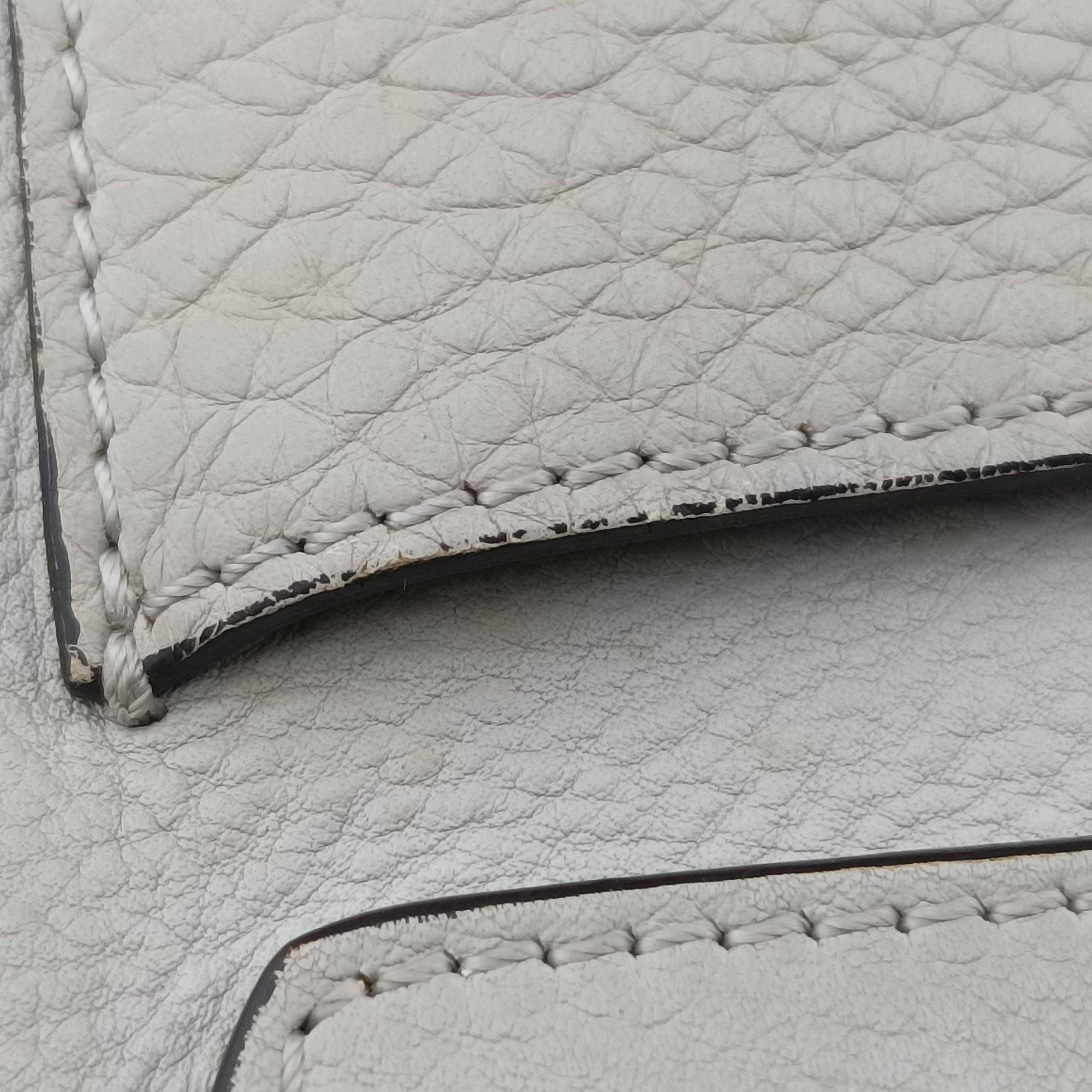 Pre-owned Chloe FAYE DAY Grey Leather  shoulderbag | stylenewstar
