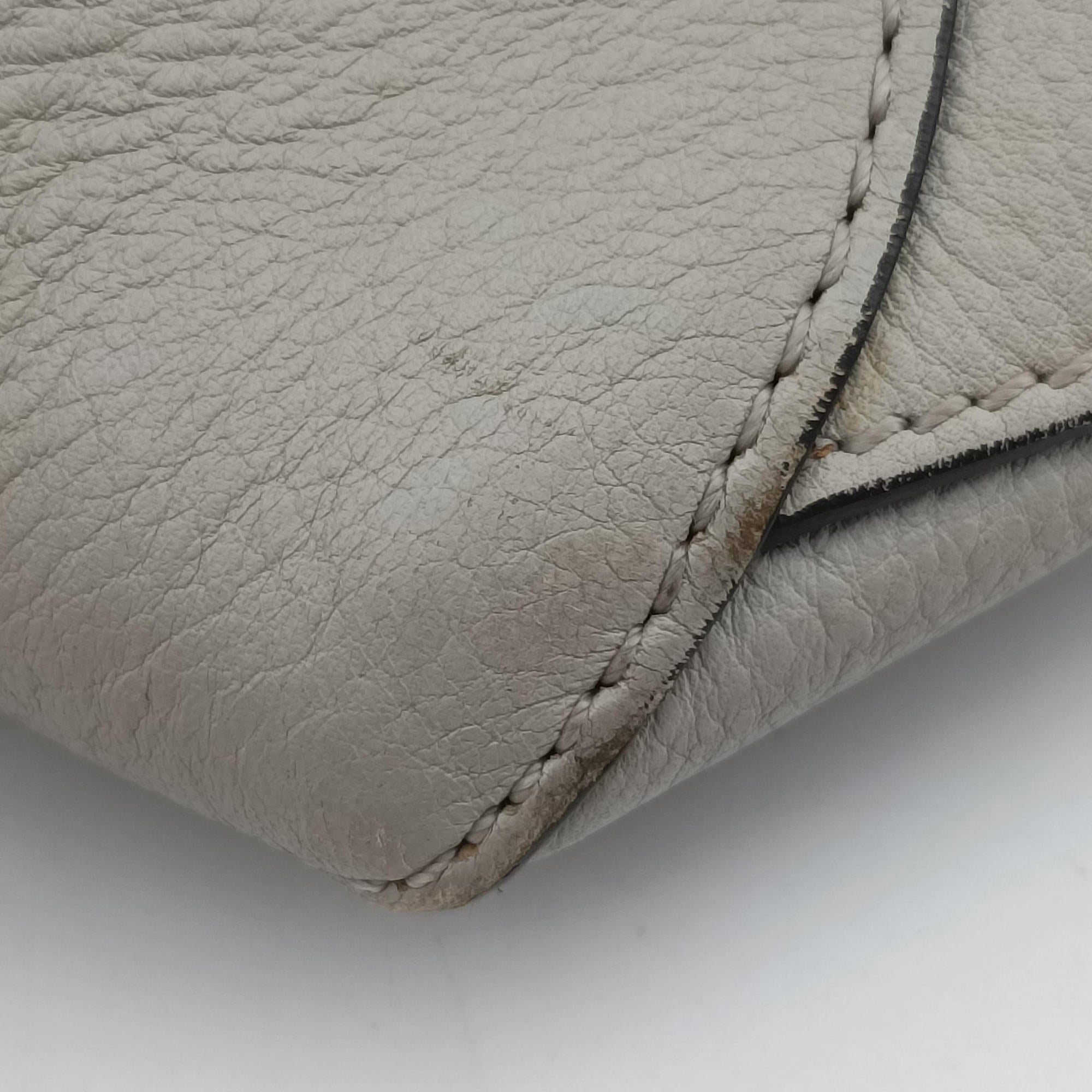 Pre-owned Chloe FAYE DAY Grey Leather  shoulderbag | stylenewstar