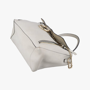 Pre-owned Chloe FAYE DAY Grey Leather  shoulderbag | stylenewstar