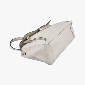 Pre-owned Chloe FAYE DAY Grey Leather  shoulderbag | stylenewstar